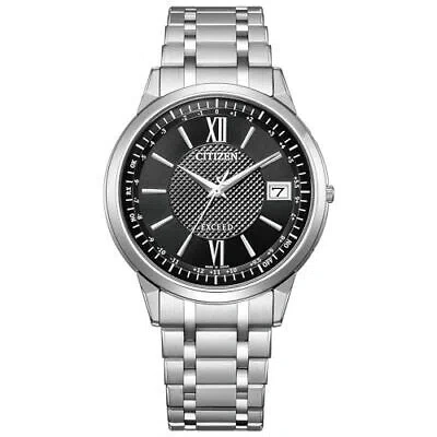 Pre-owned Citizen Exceed Cb1140-61e Thinnest Eco-drive Atomic Direct Flight Men Watch