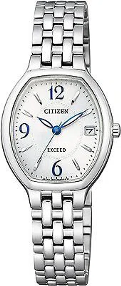Pre-owned Citizen Exceed Eco-drive Ew2430-57a Woman Watch In Box