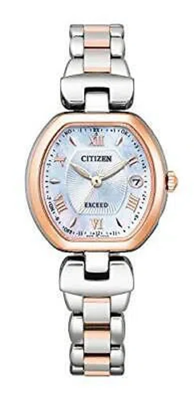 Pre-owned Citizen Exceed Es9455-53a Ecodrive Titania Happy Flight Watch Women's