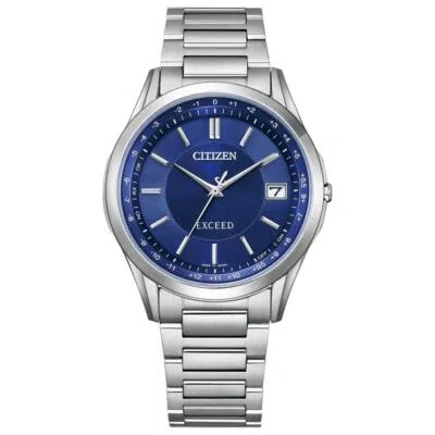 Pre-owned Citizen Exceed Men's Eco Drive Radio Clock Direct Flight Watch Cb1110-61l