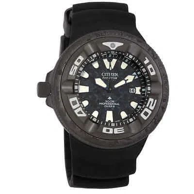 Pre-owned Citizen Godzilla Eco-drive Black Dial Men's Watch Bj8056-01e