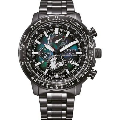 Pre-owned Citizen Grey Mens Multi Dial Watch Promaster Geo Trekker By3005-56e