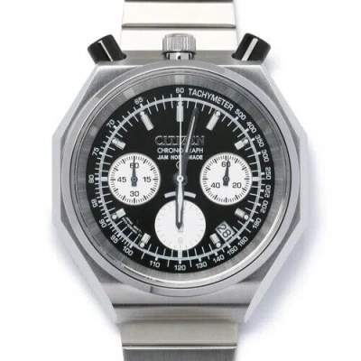Pre-owned Citizen × Jam Home Made Jcz003 Bullhead Black Dial Tsuno Chrono Watch Panda 2
