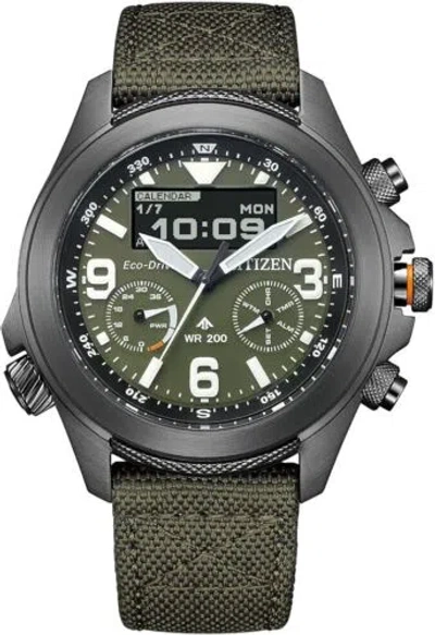 Pre-owned Citizen Jv1005-02w Promaster Land Series Light-powered Japan Import