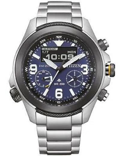 Pre-owned Citizen Jv1006-51l Mens Watch Promaster 35th Anniversary Eco-drive Combinatio...