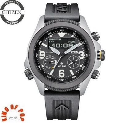 Pre-owned Citizen Jv1007-07e, Eco Drive Land , Promaster, Zafiro,20 Bar