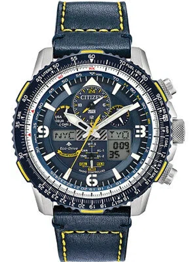 Pre-owned Citizen Jy8078-01l Promaster-sky Blue Angels Radio Mens Watch