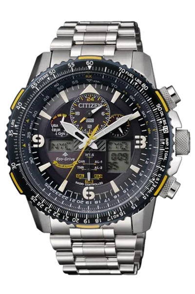 Pre-owned Citizen Jy8078-52l Solar Men Watch Us4 In Silver