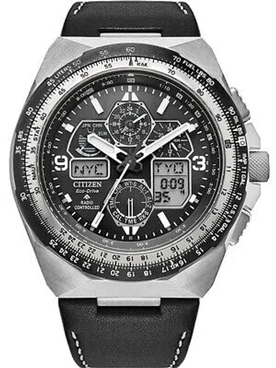 Pre-owned Citizen Jy8149-05e Promaster Skyhawk Radio Controlled Eco-drive