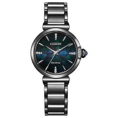 Pre-owned Citizen L Eco-drive Em1067-88e Layers Of Time 100th Limited Model Black