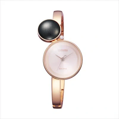 Pre-owned Citizen L Eco-drive Ew5496-52w Pink Ambiluna Anbiryuna Women's Watch In Box