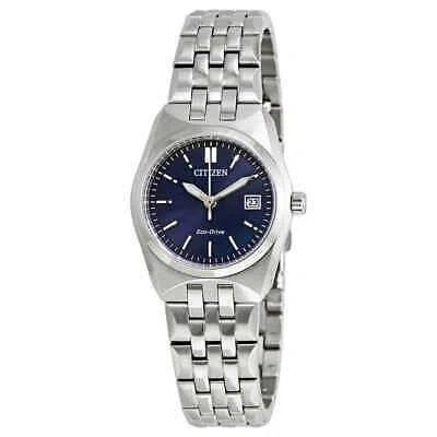 Pre-owned Citizen Ladies Corso Eco-drive Blue Dial Ladies Watch Ew2290-54l