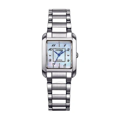 Citizen Ladies Watch Ew5600-87d In Mother Of Pearl