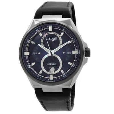Pre-owned Citizen Limited Edition Attesa Act Moon Phase Men's Watch Bu0066-11w