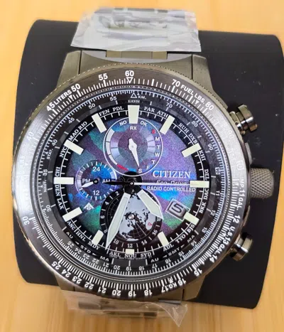 Pre-owned Citizen Limited Edition Promaster Geo Trekker By3005-56e World Time Watch
