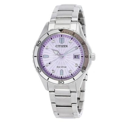 Citizen Marine Lady Eco-drive Light Pink Dial Ladies Watch Fe6170-88x