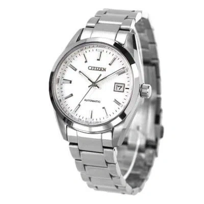 Pre-owned Citizen Mechanical Classical Line Men's Watch Nb1050-59a  Silver Japan