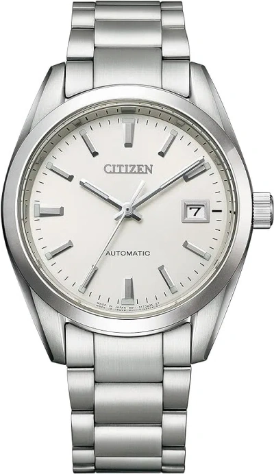 Pre-owned Citizen [] Mechanical Date See-through Back Nb1050-59a Men's Silver
