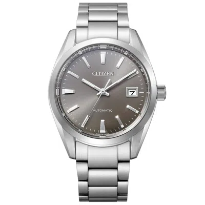Pre-owned Citizen Mechanical Nb1050-59h Gray Dial Automatic Sapphire Glass Men Watch