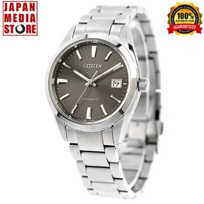 Pre-owned Citizen Mechanical Nb1050-59h Gray Dial Automatic Sapphire Glass Men Watch Japan