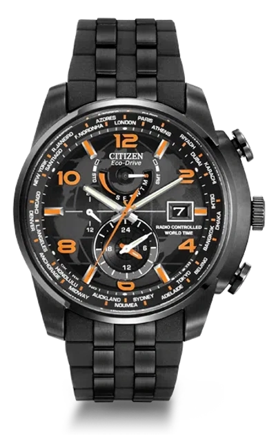 Pre-owned Citizen Men's At9015-08e World Time A-t Limited Edition Eco-drive Watch Fastship