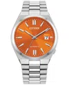 Citizen Men's Automatic Tsuyosa Stainless Steel Bracelet Watch 40mm In Silver-tone