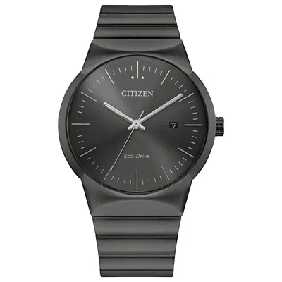 Citizen Men's Axiom 40mm Solar Powered Quartz Eco-drive Watch In Black