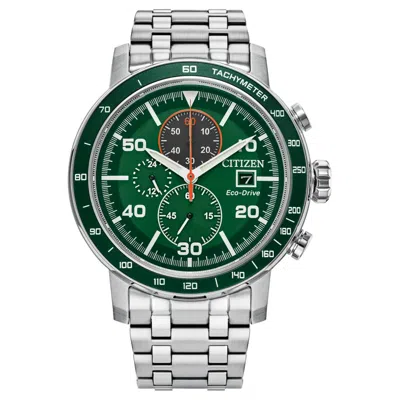 Citizen Men's Brycen Green Dial Watch In Metallic