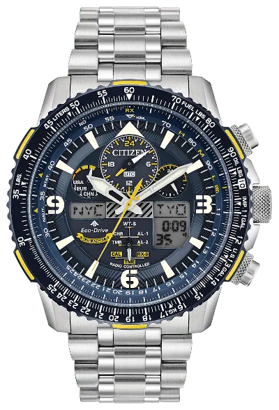 Pre-owned Citizen Men's  Blue Angels Promaster Skyhawk At Jy807852l Watch In Stainless Steel