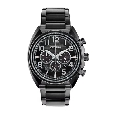 Citizen Men's Classic 43mm Solar Powered Quartz Eco-drive Watch In Black