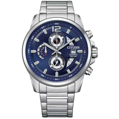 Citizen Men's Classic Blue Dial Watch In Metallic
