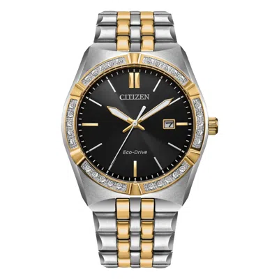 Citizen Men's Corso Black Dial Watch In Metallic
