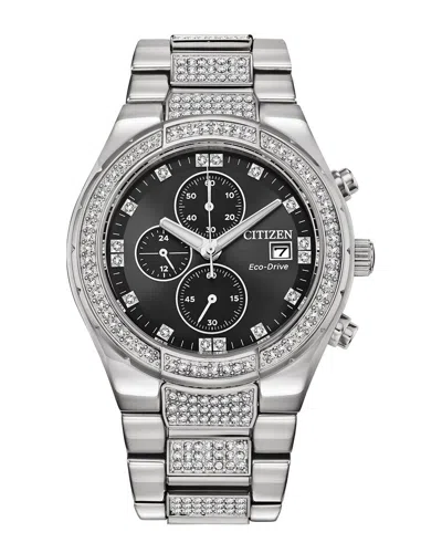 Citizen Men's Crystal Watch In Transparent
