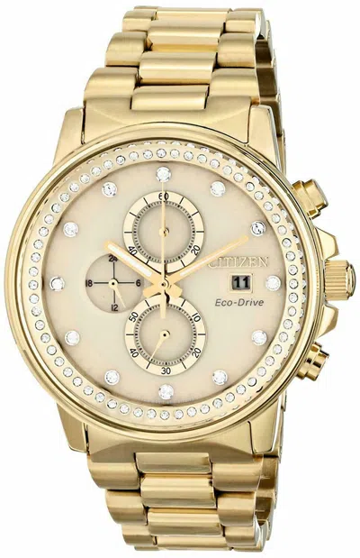 Pre-owned Citizen Men's Fb3002-53p 'nighthawk' Chronograph Gold-tone Stainless Steel Watch