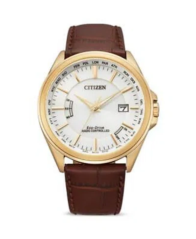 Pre-owned Citizen Men Japan Eco-drive Watch  Cb0253-19a White Dial
