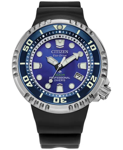 Citizen Men's Promaster Dive Black Benebiol Pu Strap Watch 46mm