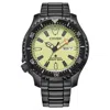 Citizen Promaster Dive Automatic Mens Automatic Black Stainless Steel Bracelet Watch Ny0155-58x In Black
