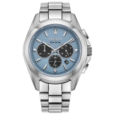 Citizen Men's Sport 41mm Quartz Eco-drive Watch In Silver