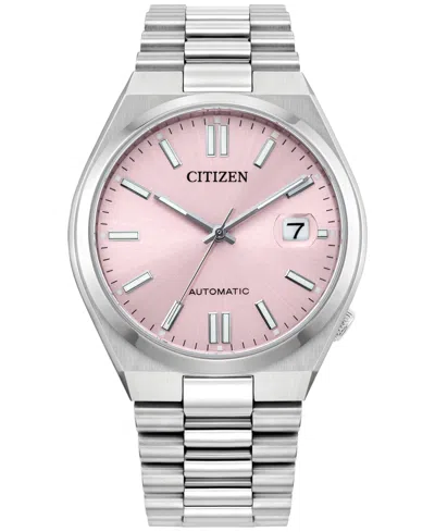 Citizen Unisex Sport Luxury Automatic Tsuyosa Silver-tone Stainless Steel Bracelet Watch 37mm