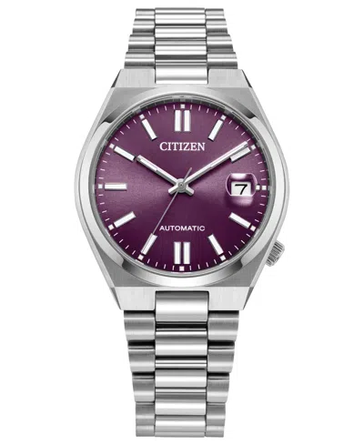 Citizen Men's Sport Luxury Tsuyosa Automatic Silver-tone Stainless Steel Bracelet Watch 37mm
