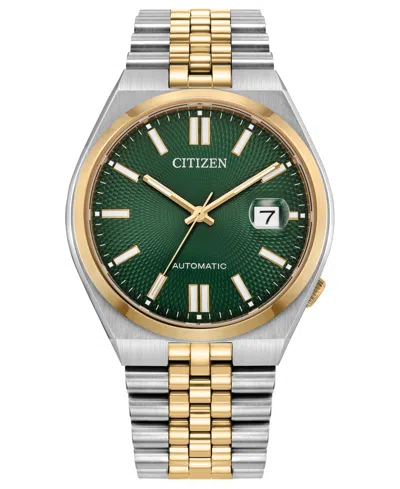 Citizen Men's Tsuyosa 60 Two-tone Stainless Steel Bracelet Watch, 40mm In Pattern