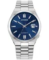 Citizen Tsuyosa Mens Automatic Silver Tone Stainless Steel Bracelet Watch Nj0150-56l In Silver-tone