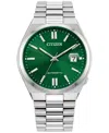 Citizen Tsuyosa Mens Automatic Silver Tone Stainless Steel Bracelet Watch Nj0150-56x In Silver-tone