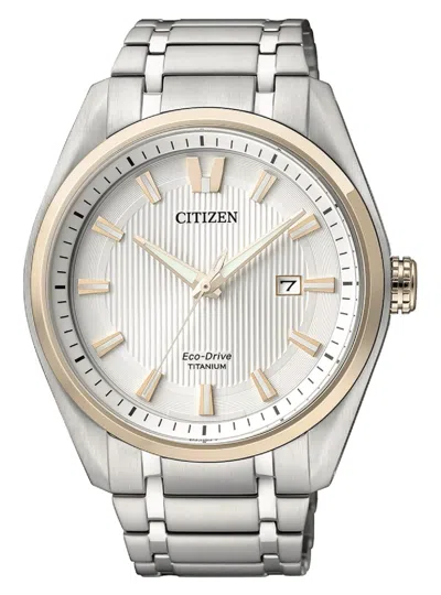 Pre-owned Citizen Watch Man Supertitanio Aw1240-56a Solar-cristal Zafiro-10 Pubs
