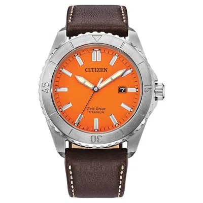 Citizen Men's Weekender Orange Dial Watch