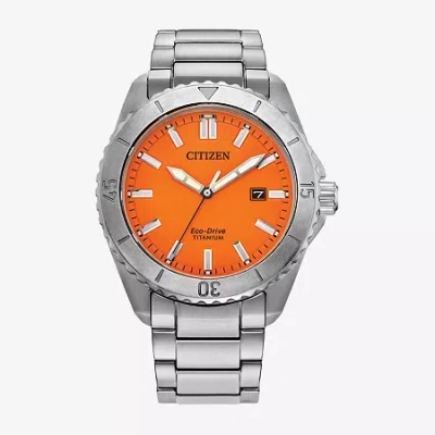 Citizen Mens Silver Tone Bracelet Watch Aw1840-50x In Gold