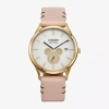 Citizen Mickey Mouse Mickey Mouse Womens Pink Leather Strap Watch Bv1132-08w In Gold