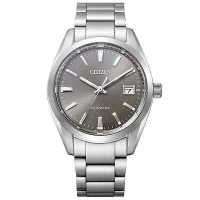 Pre-owned Citizen Nb1050-59h Black Analog Mechanical Auto Stainless Men's Watch With Box