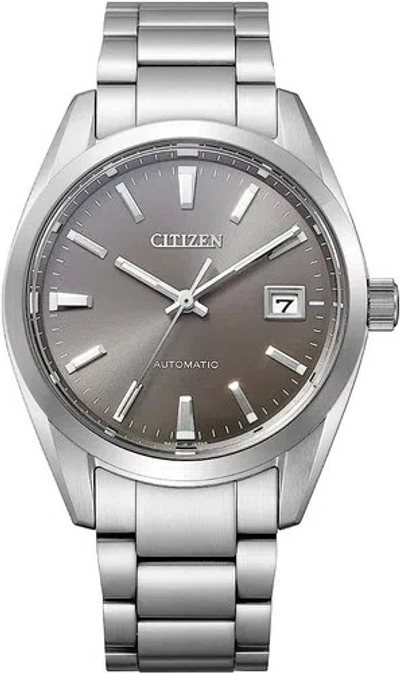 Pre-owned Citizen Nb1050-59h Mechanical Gray Dial Sapphire Glass Automatic Watch Men Japan