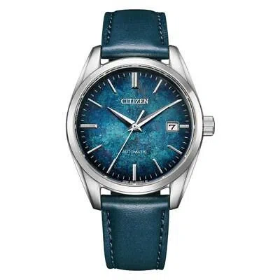 Pre-owned Citizen Nb1060-12l Collection Mechanical Silver Foil Lacquer Dial Model
